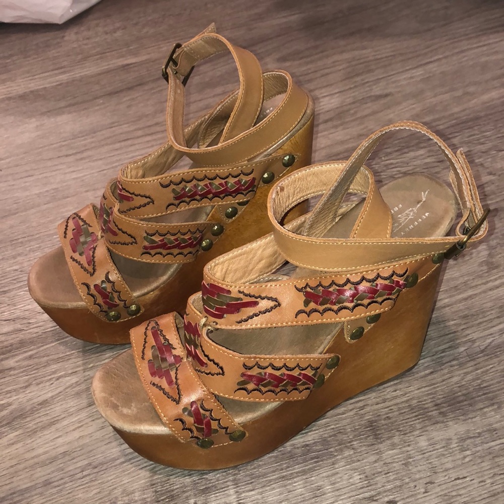 FREE PEOPLE X JEFFERY CAMPBELL WEDGE HEELS